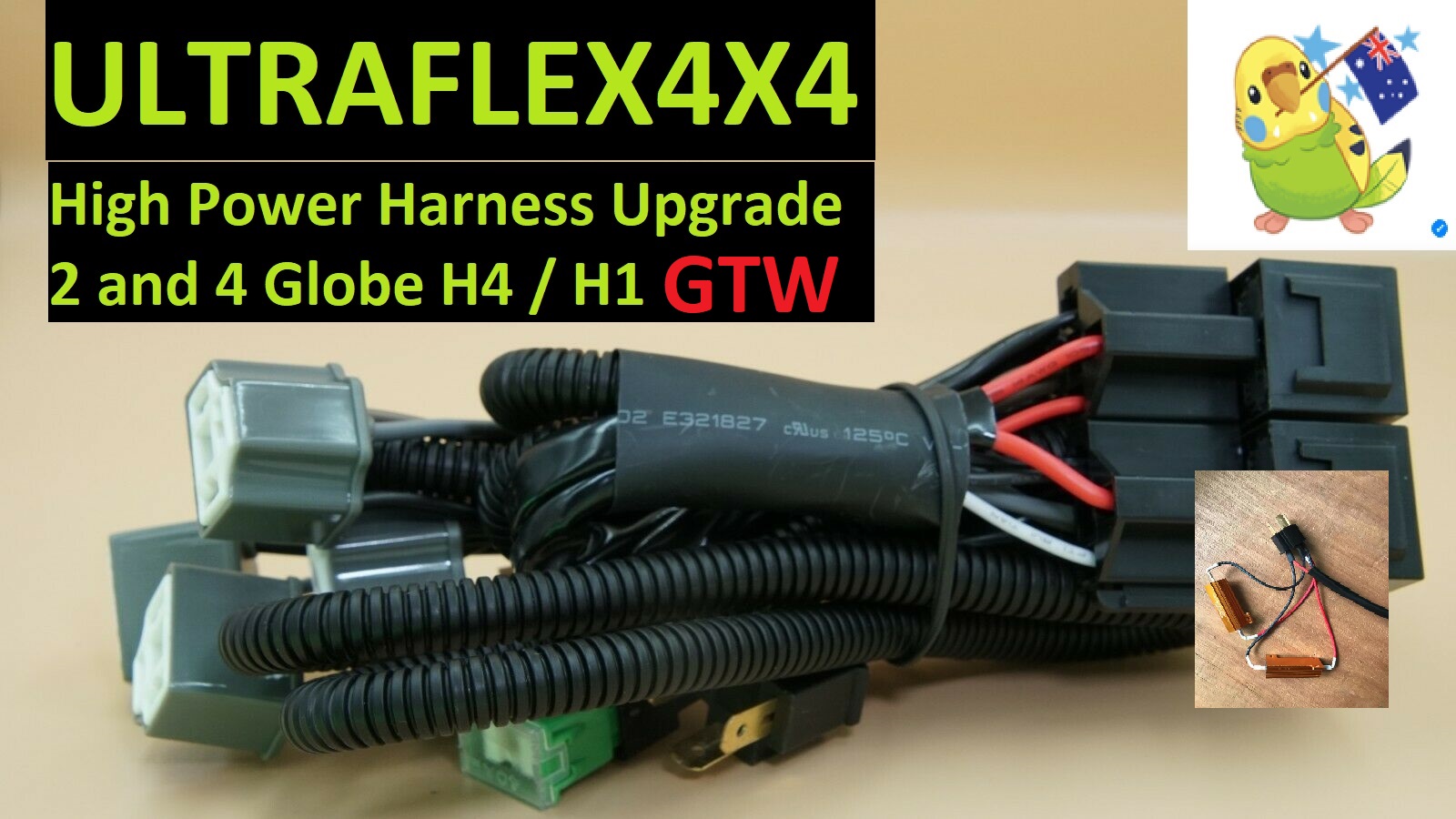 Jeep XJ GTW Power Upgrade Wiring Harness with extra sockets